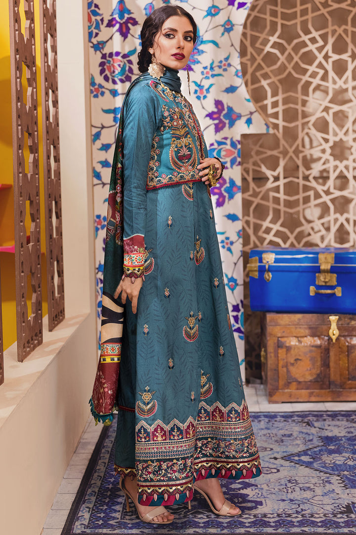 3100-NERMIN DIGITAL PRINTED EMBROIDERED LINEN UNSTITCHED