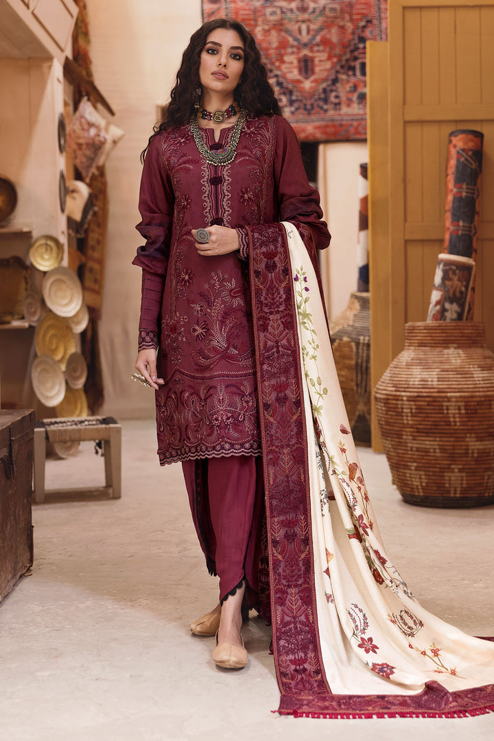 3109-FERAY DIGITAL PRINTED EMBROIDERED LINEN UNSTITCHED