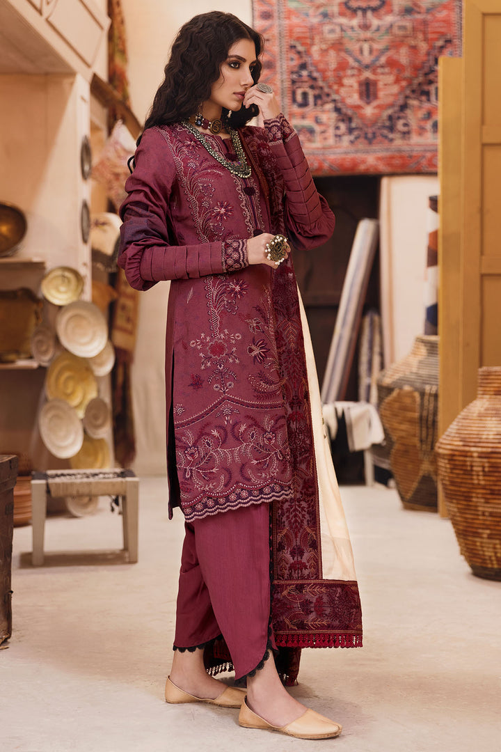 3109-FERAY DIGITAL PRINTED EMBROIDERED LINEN UNSTITCHED