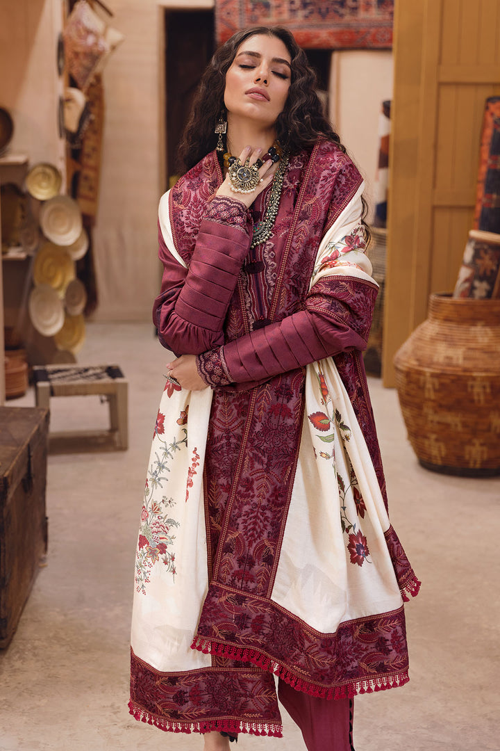 3109-FERAY DIGITAL PRINTED EMBROIDERED LINEN UNSTITCHED