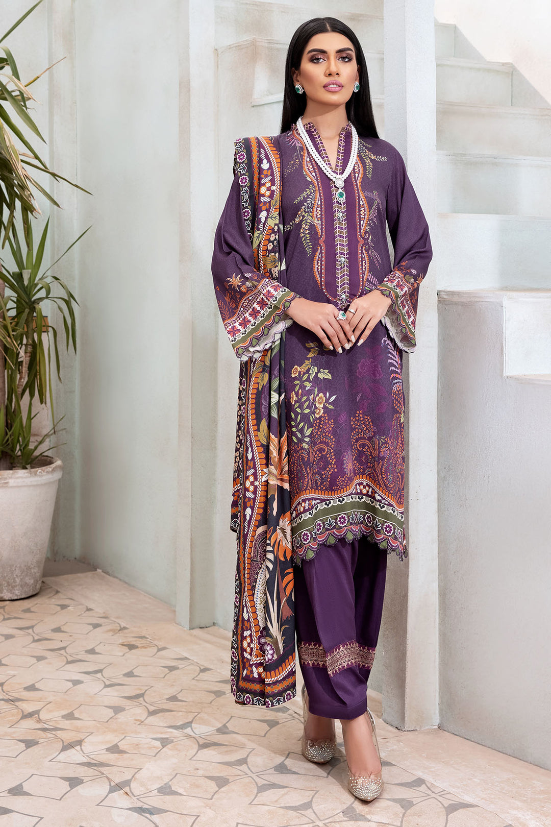 3119-FLORENTINE DIGITAL PRINTED COTAIL UNSTITCHED
