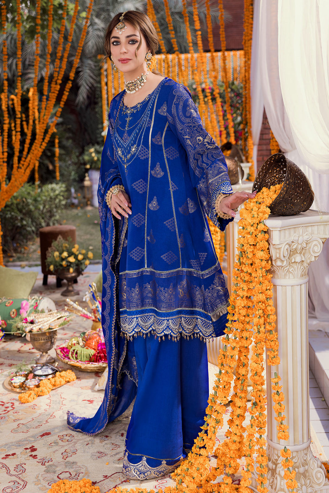 3149-DASTAAN EMBROIDERED JACQUARD UNSTITCHED