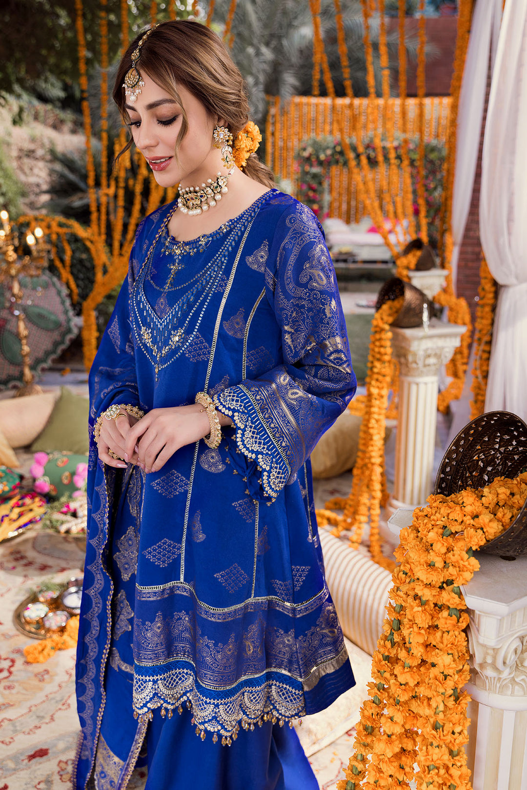 3149-DASTAAN EMBROIDERED JACQUARD UNSTITCHED