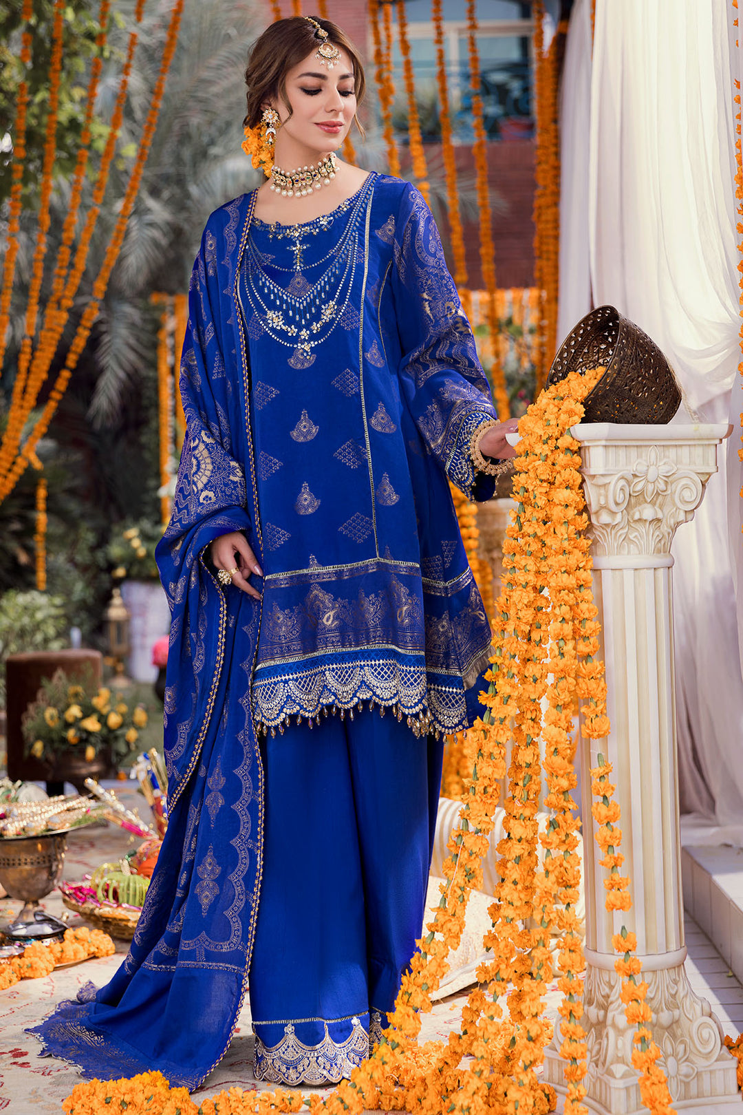 3149-DASTAAN EMBROIDERED JACQUARD UNSTITCHED