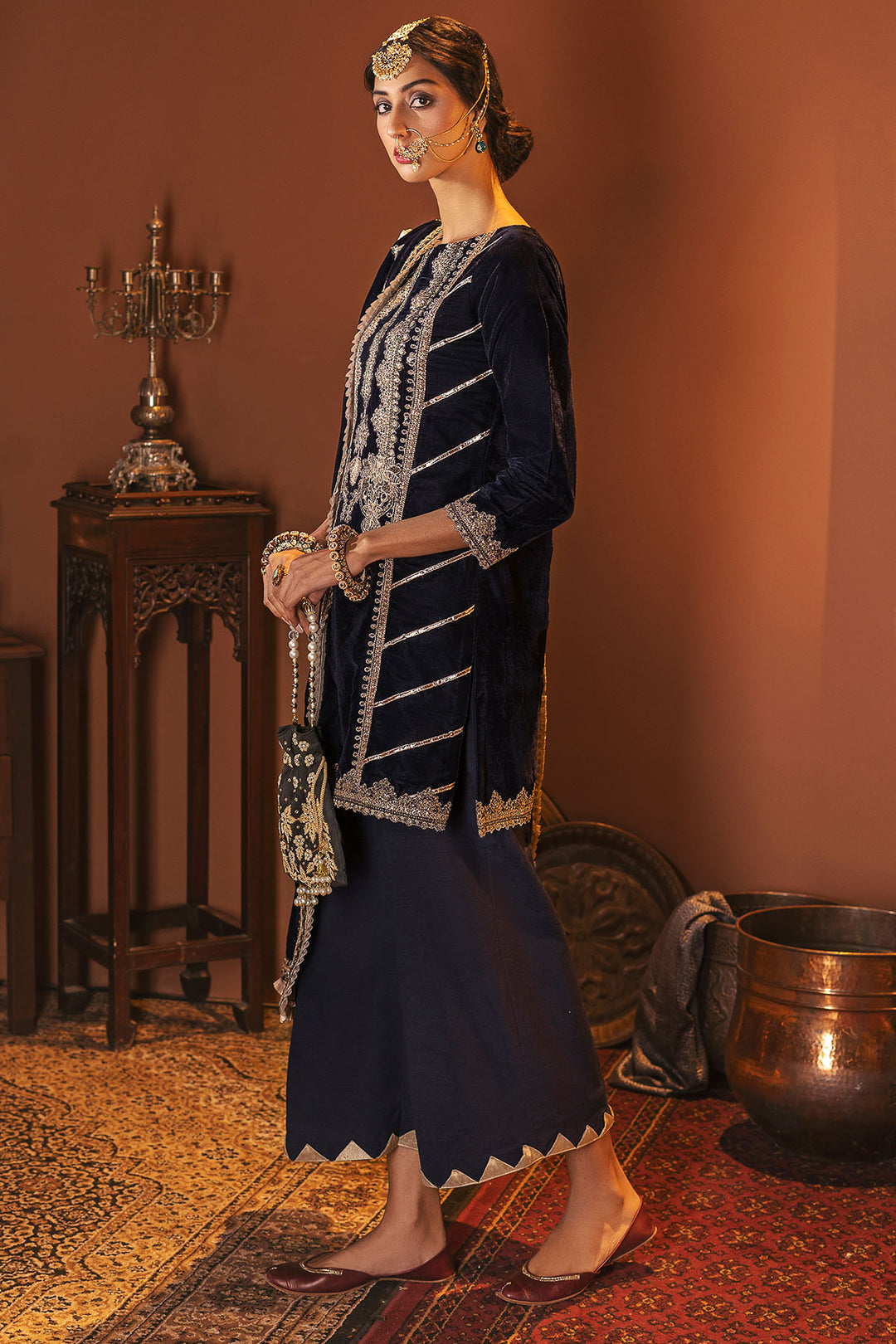 3169-KASHAF EMBROIDERED VELVET UNSTITCHED