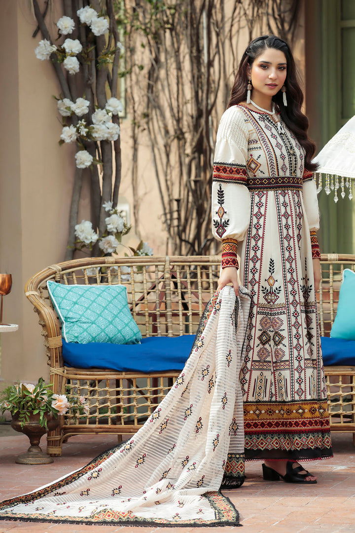 3196-GEOMETRIC-GORDEN EMBROIDERED LAWN STITCHED