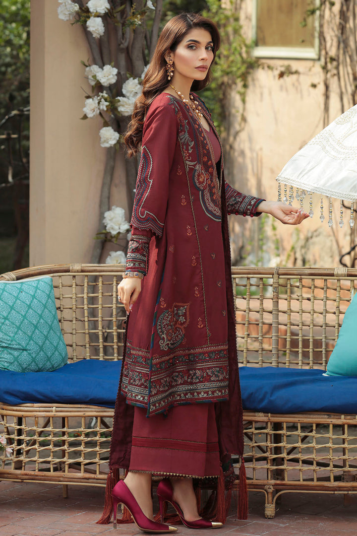 3204-DAHLIA EMBROIDERED LAWN STITCHED