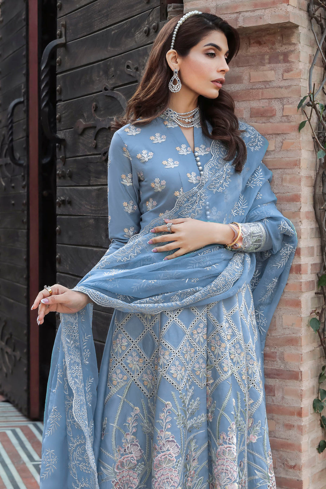 3207-WATER-LILY EMBROIDERED LAWN UNSTITCHED