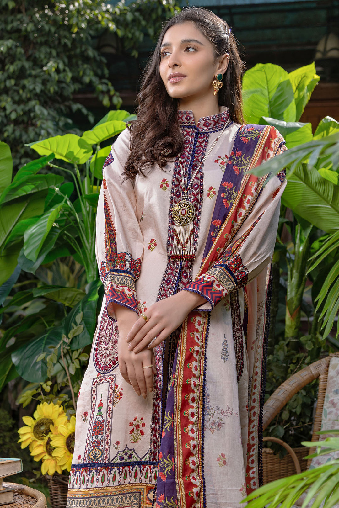 3235-GARLAND DIGITAL PRINTED LAWN UNSTITCHED