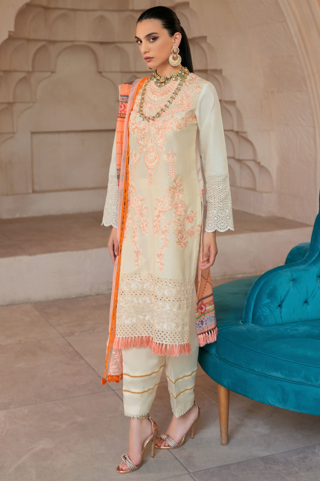3278-LUCIA EMBROIDERED LAWN UNSTITCHED