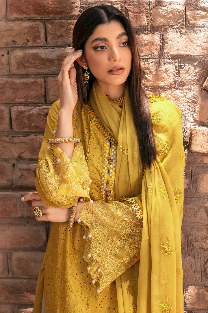 3390-DELNAZ EMBROIDERED LAWN UNSTITCHED