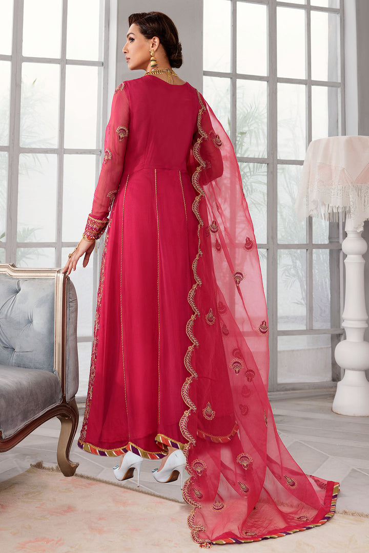 3397-FLORAISON EMBROIDERED BEMBERG CHIFFON STITCHED