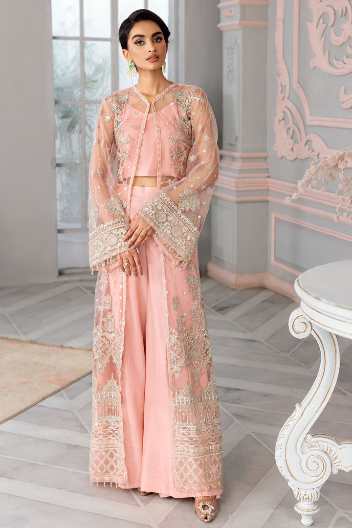 3399-IRIS EMBROIDERED SILK NET UNSTITCHED