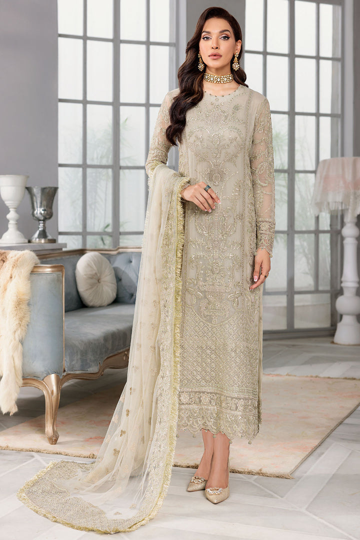 3400-ROSE-SHELL EMBROIDERED BEMBERG CHIFFON STITCHED