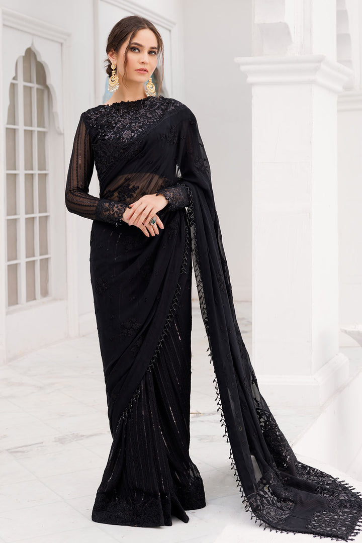 3463-OPAL EMBROIDERED BEMBERG CHIFFON UNSTITCHED