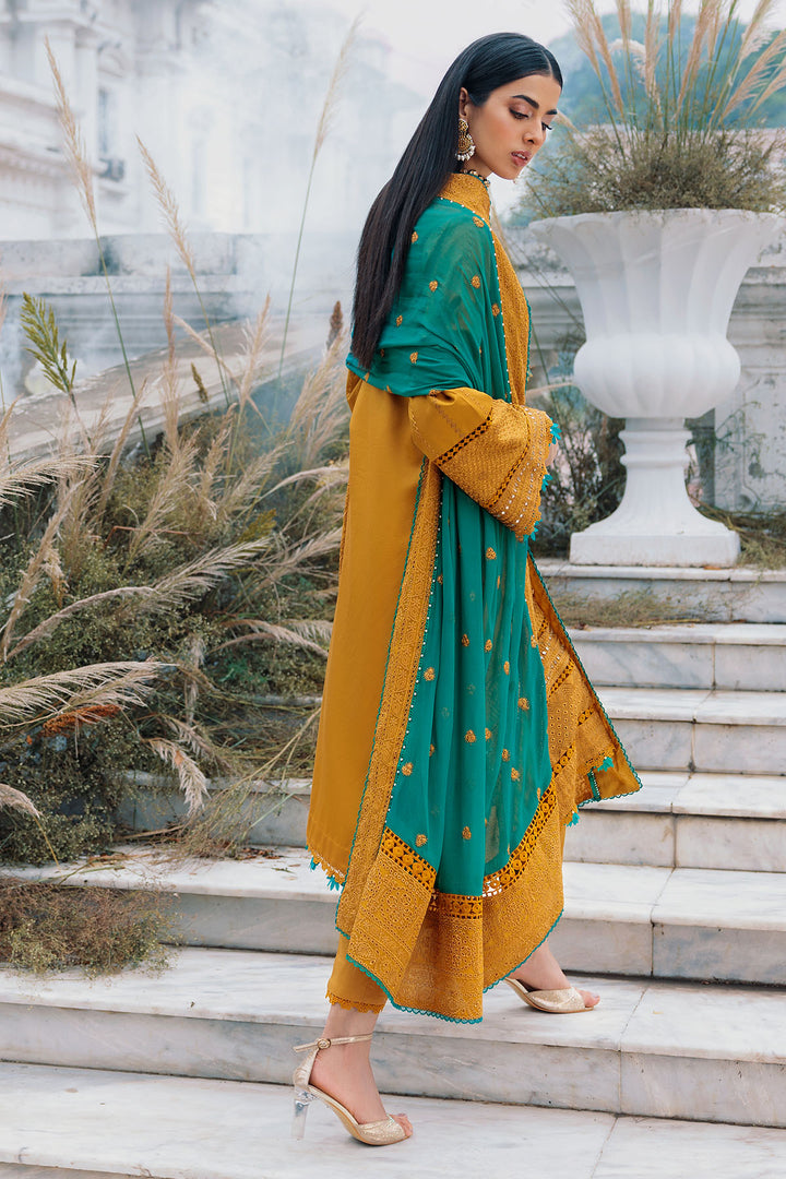 3483-DIWA EMBROIDERED COTTON SATIN UNSTITCHED