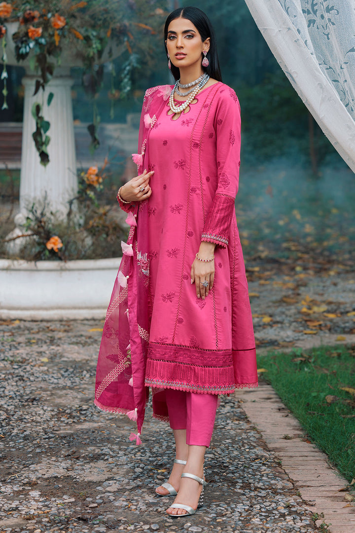 3487-ORIENTAL EMBROIDERED COTTON SATIN UNSTITCHED