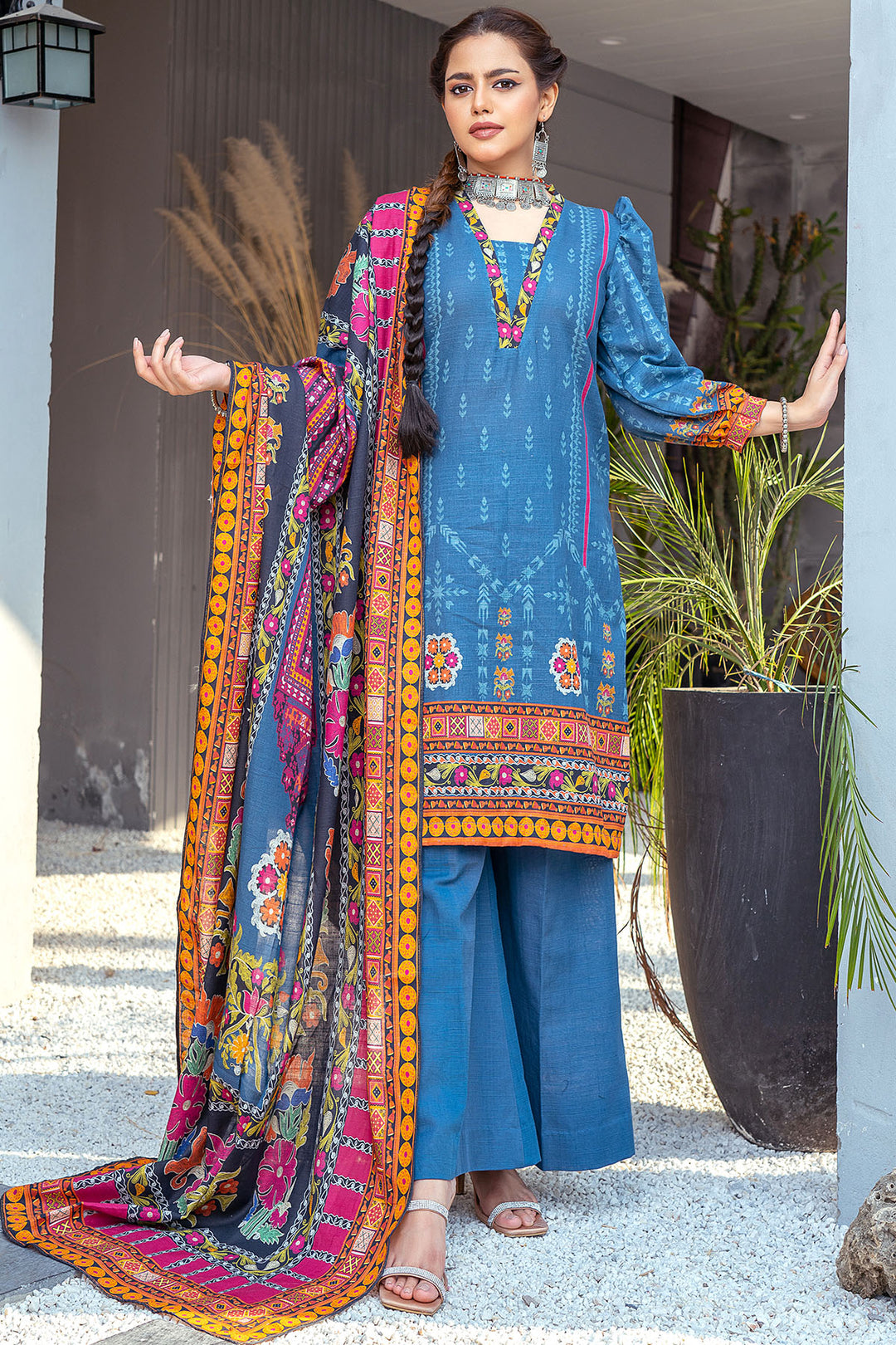 3497-PRINT-A DIGITAL PRINTED KHADDAR UNSTITCHED