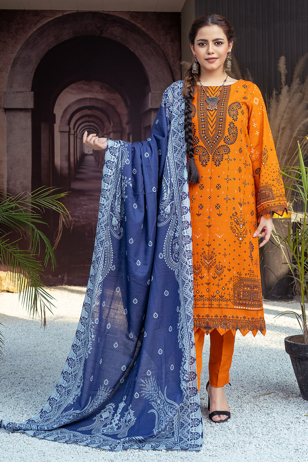 3505-PRINT-A DIGITAL PRINTED KHADDAR UNSTITCHED