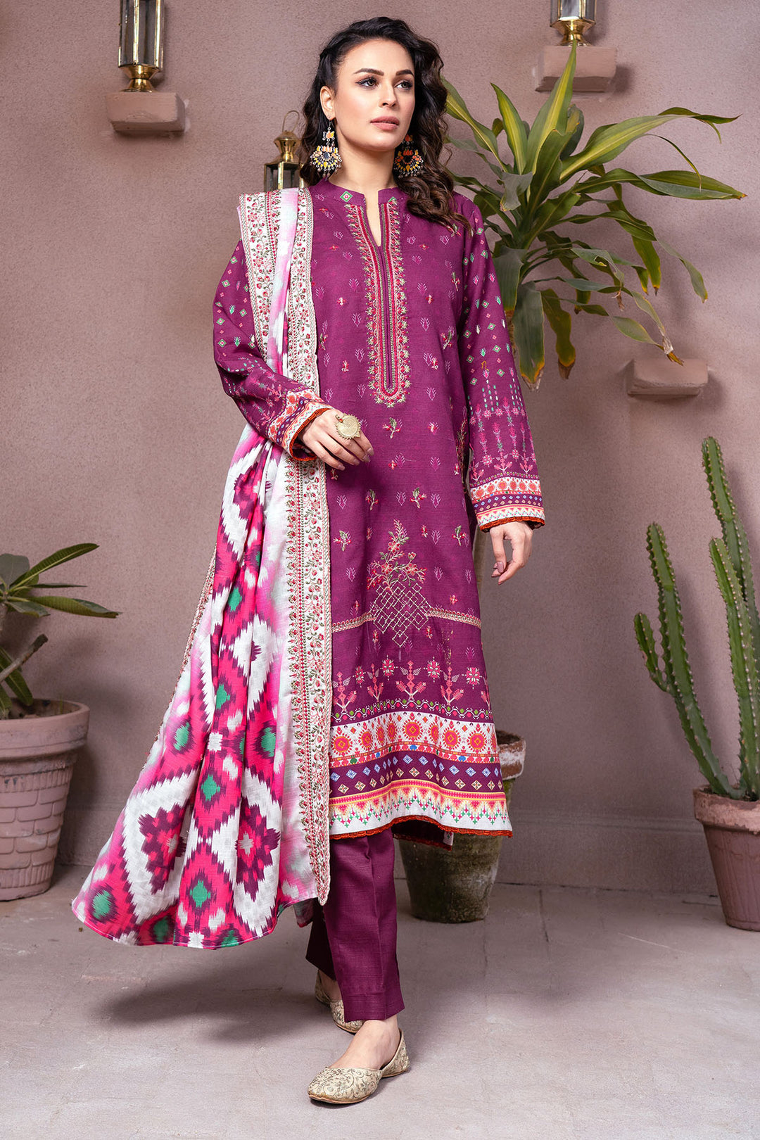 3508-JOEY DIGITAL PRINTED KHADDAR UNSTITCHED
