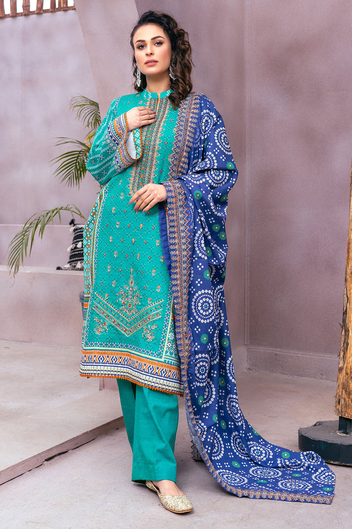 3512-CHANDLER DIGITAL PRINTED KHADDAR UNSTITCHED