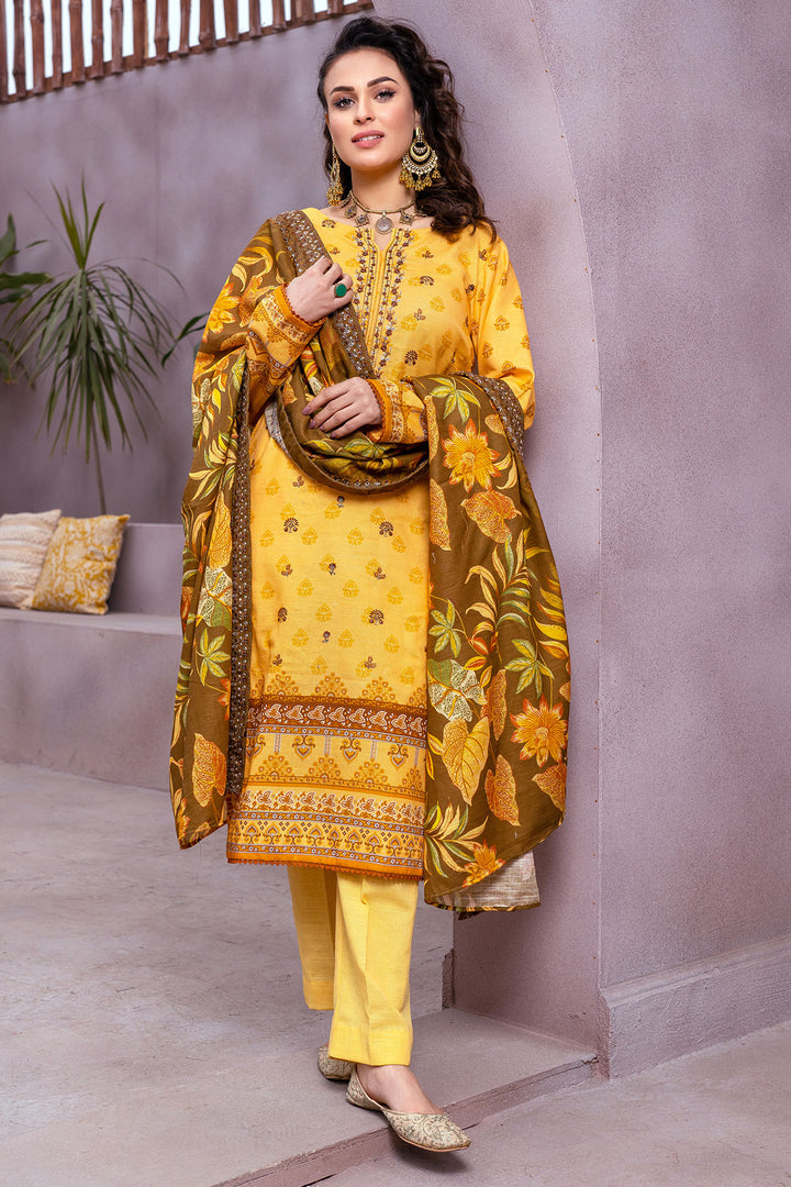 3513-GINA DIGITAL PRINTED KHADDAR UNSTITCHED