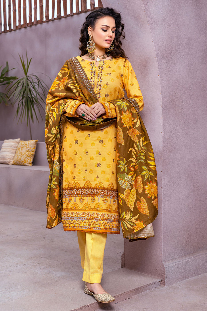 3513-GINA DIGITAL PRINTED KHADDAR UNSTITCHED