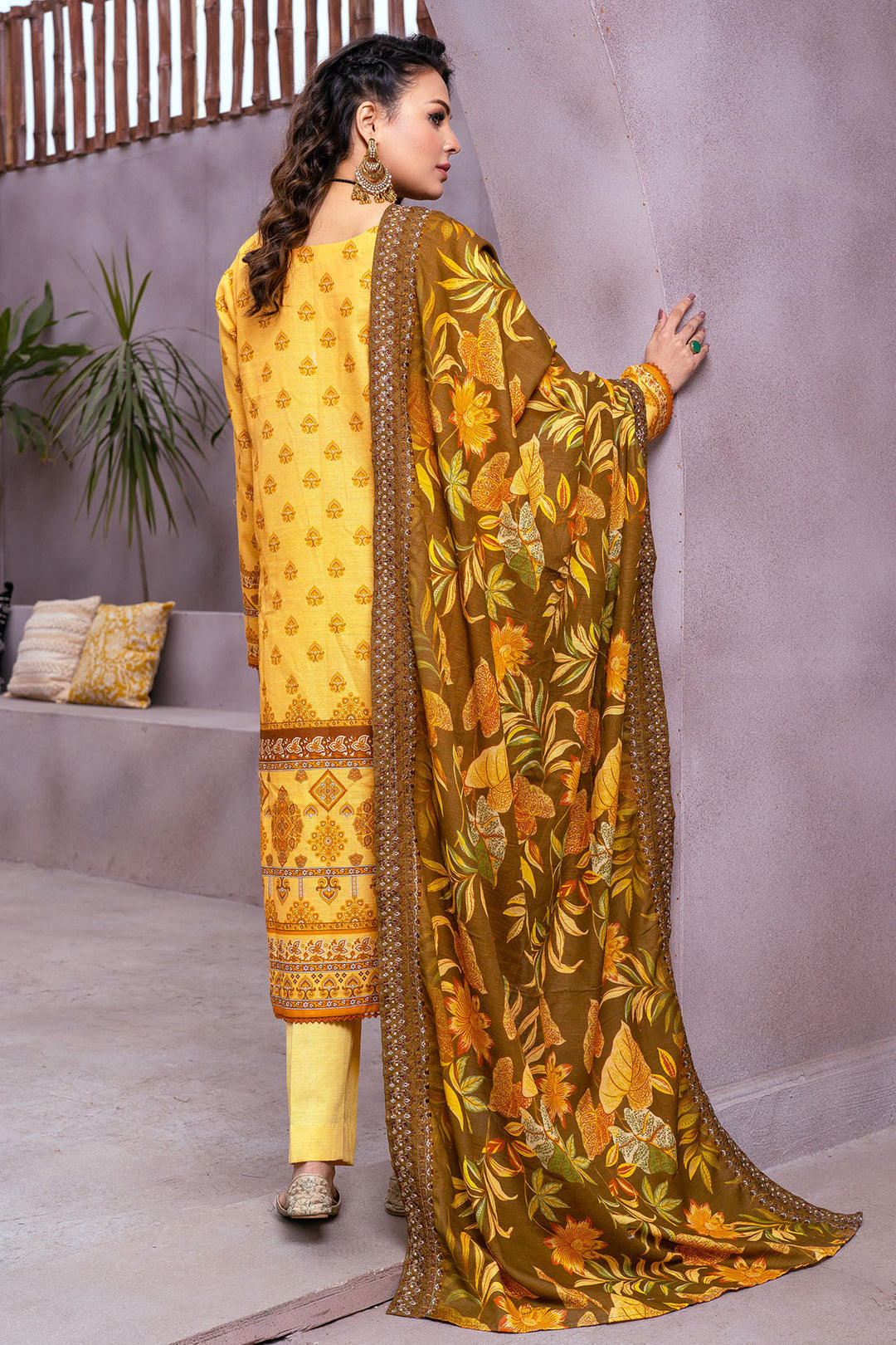 3513-GINA DIGITAL PRINTED KHADDAR UNSTITCHED