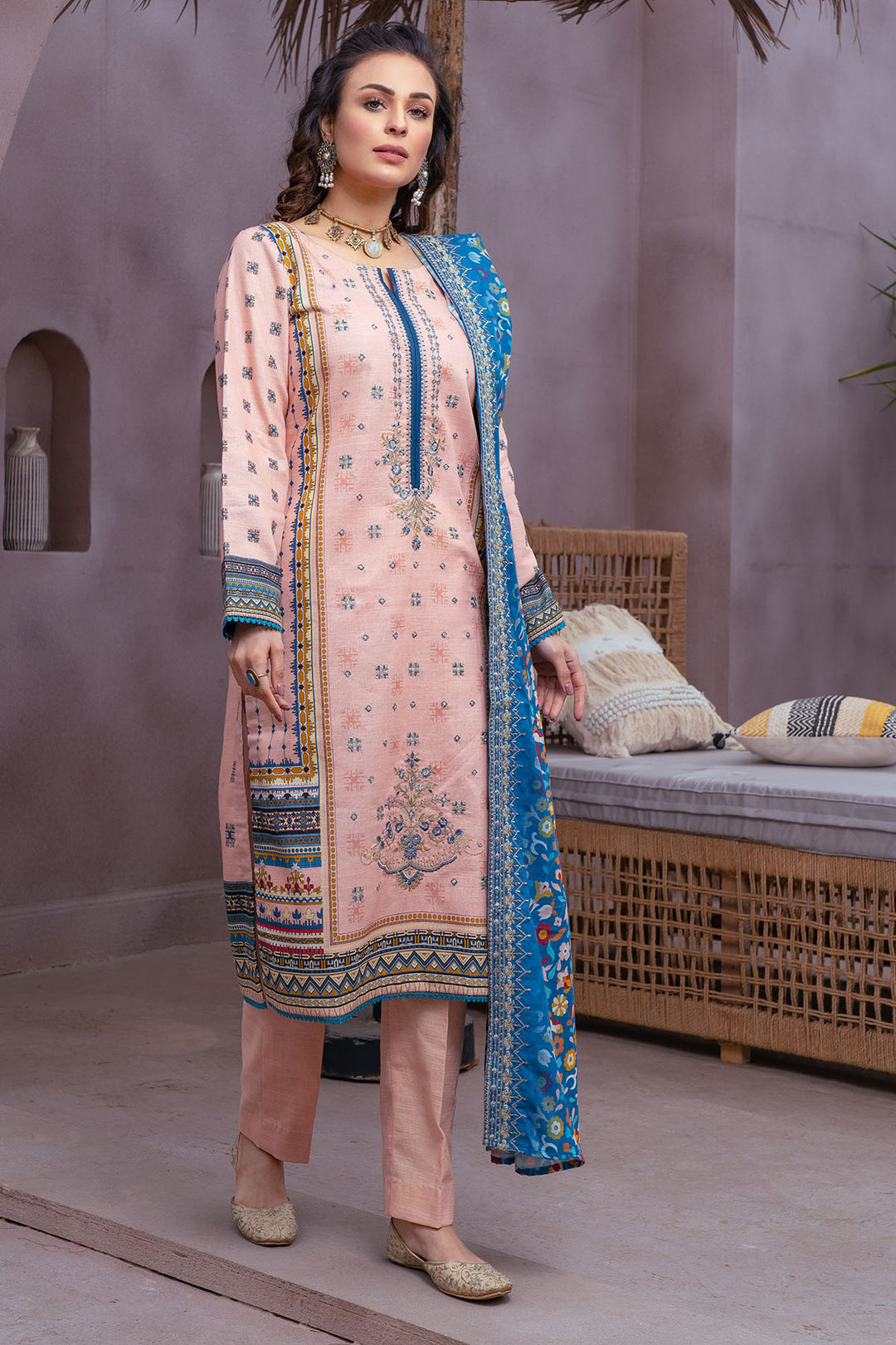 3515-HOWARD DIGITAL PRINTED KHADDAR UNSTITCHED