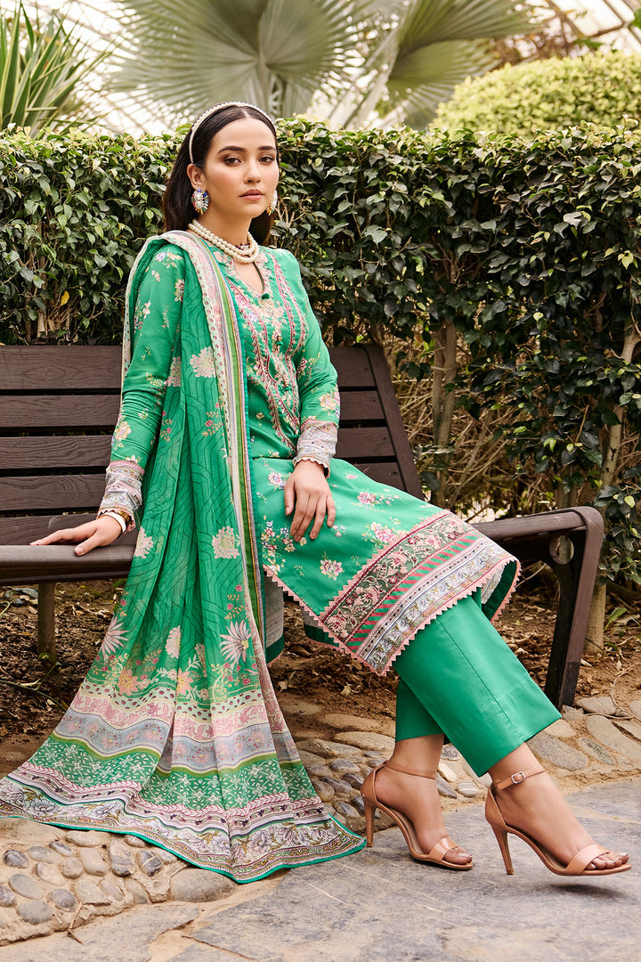 3527-AUBERGINE DIGITAL PRINTED LAWN UNSTITCHED