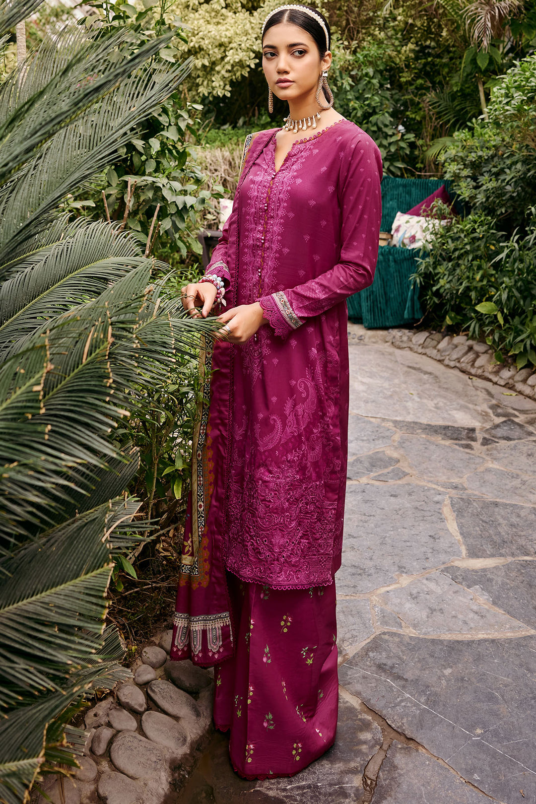 3531-AZURE DIGITAL PRINTED LAWN UNSTITCHED