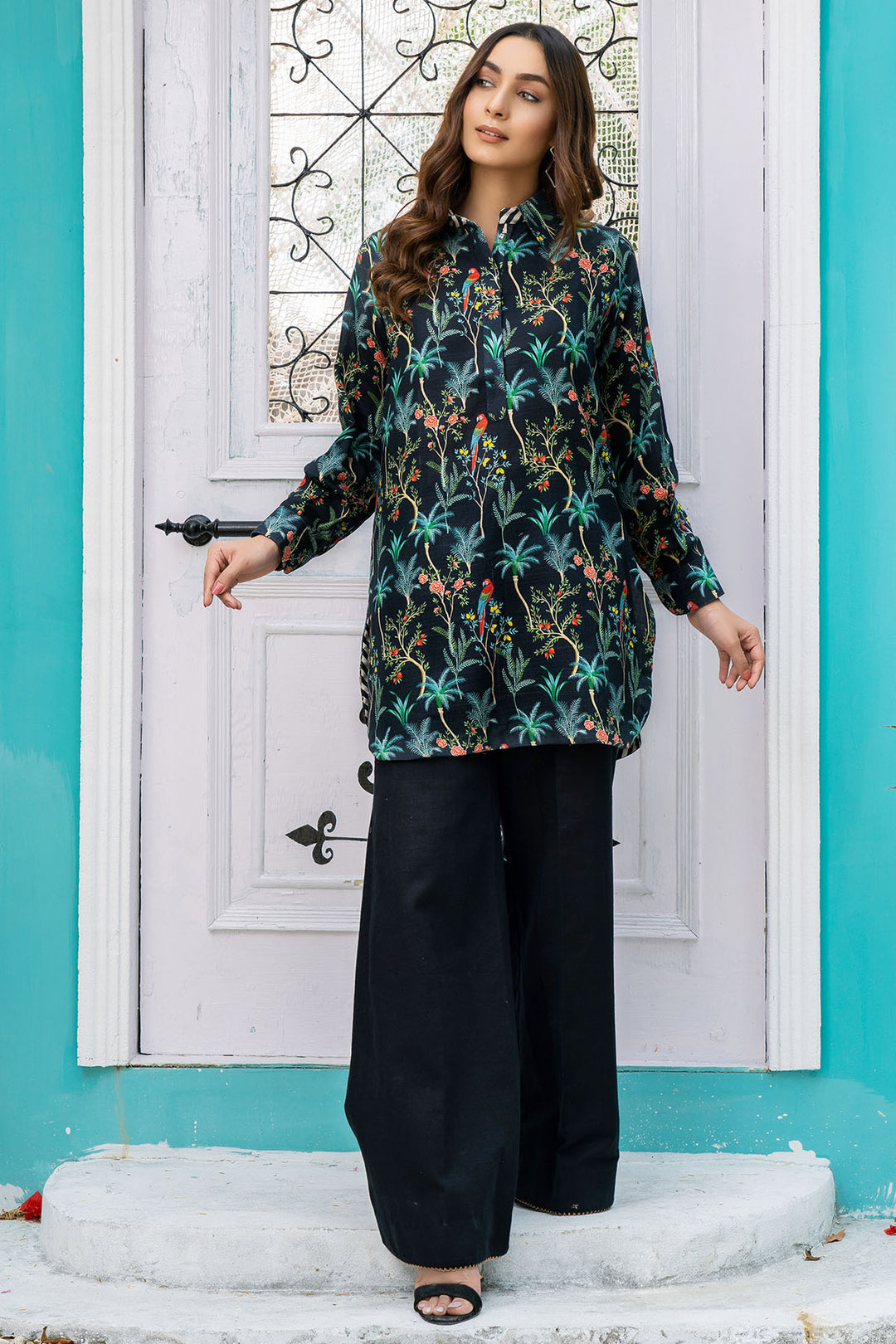 3600-SCARLET DIGITAL PRINTED KHADDAR UNSTITCHED