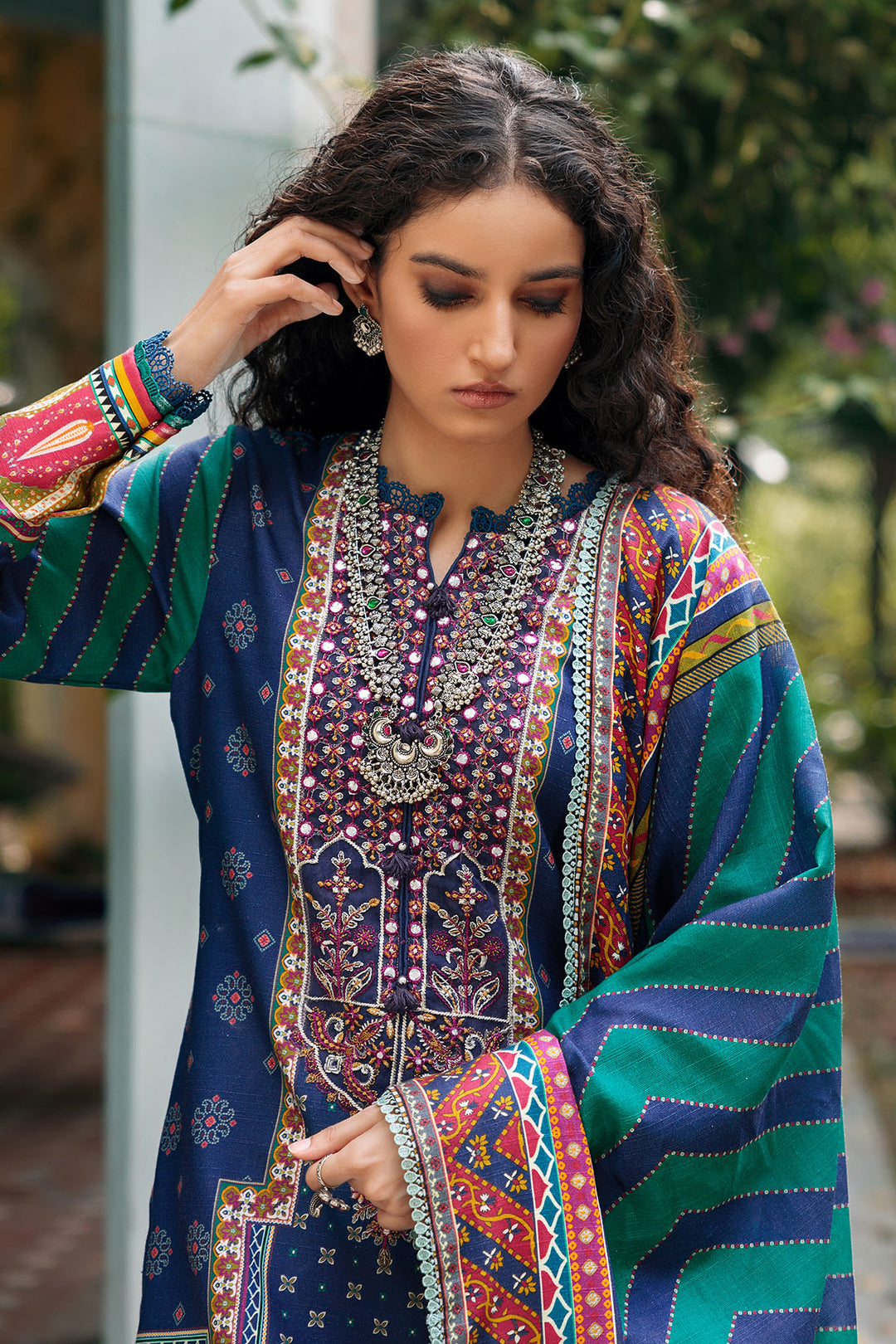3658-BIRCH DIGITAL PRINTED EMBROIDERED KHADDAR UNSTITCHED