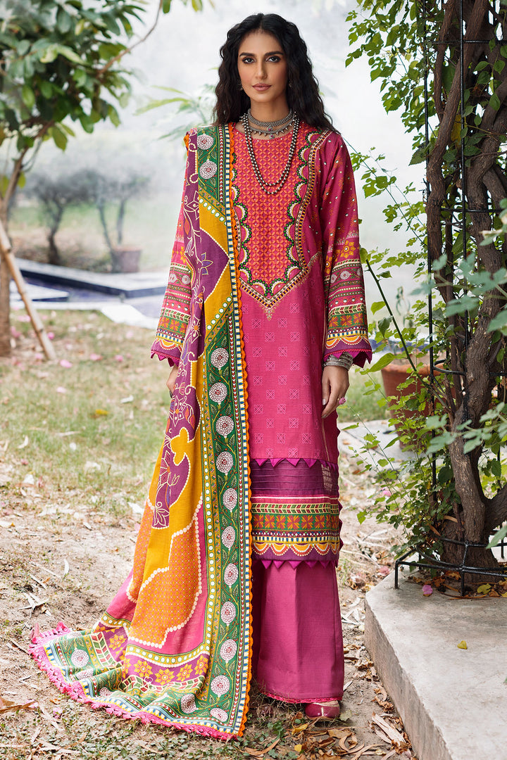 3661-BELAIR DIGITAL PRINTED EMBROIDERED KHADDAR UNSTITCHED