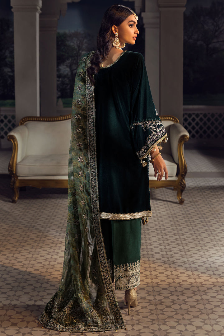 3778-SIA-MESE EMBROIDERED VELVET UNSTITCHED