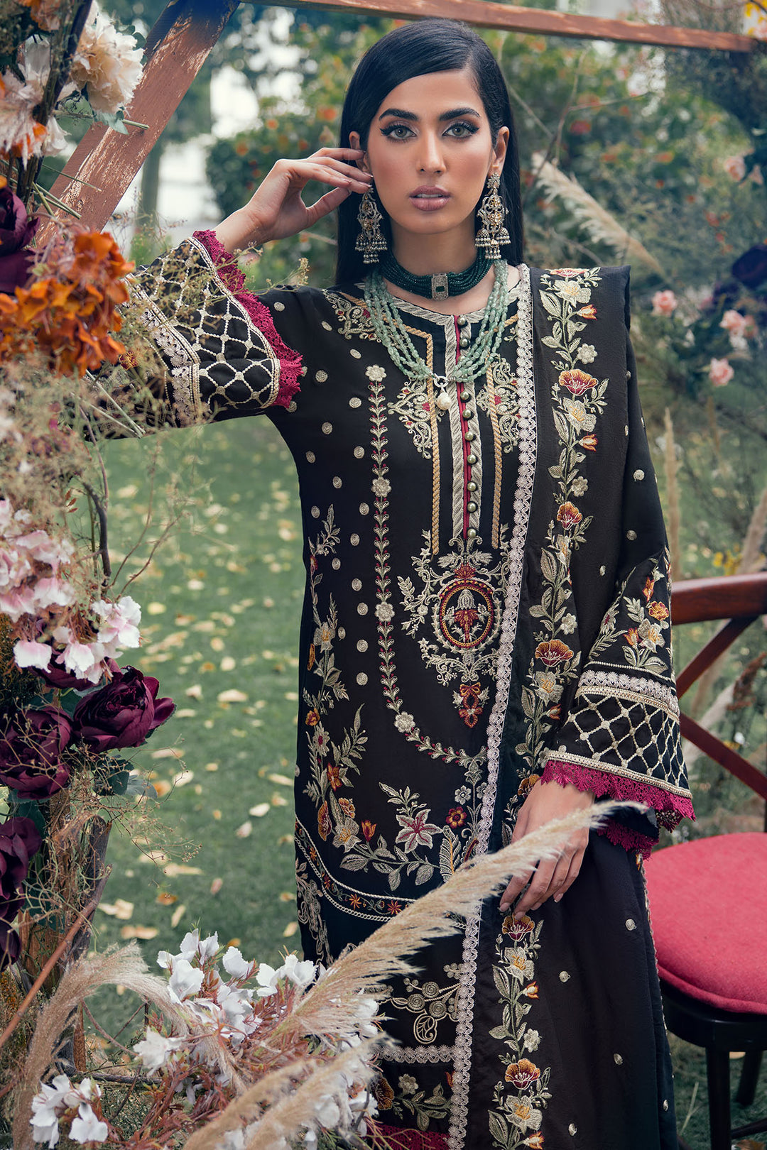3785-BAILAN EMBROIDERED LINEN UNSTITCHED