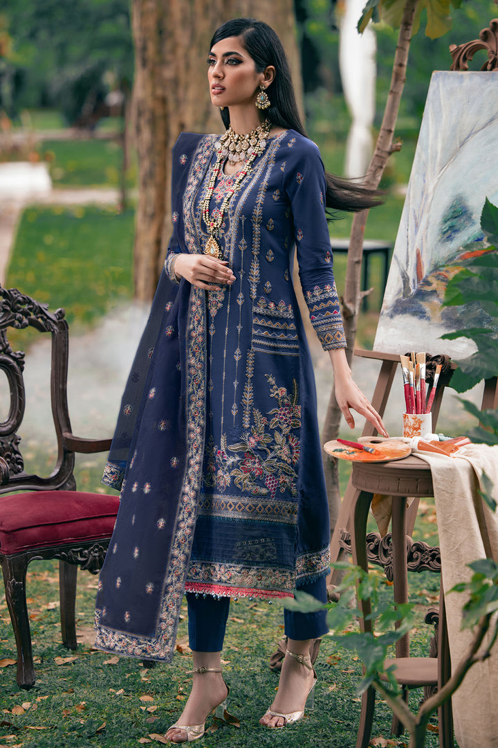 3786-HAMI EMBROIDERED LINEN UNSTITCHED