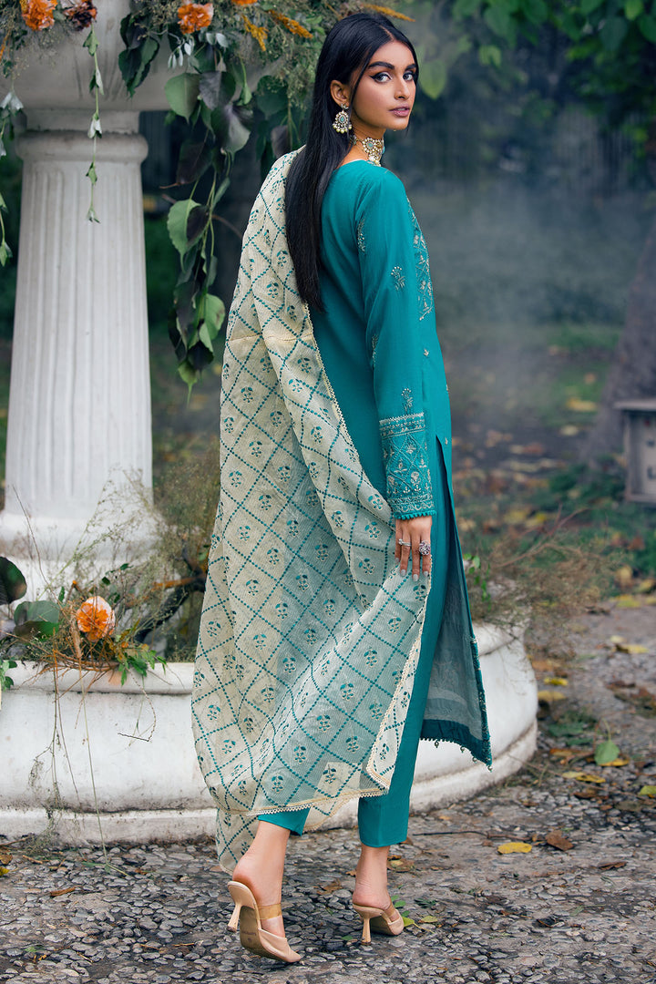 3787-CHARENTAIS EMBROIDERED LINEN UNSTITCHED