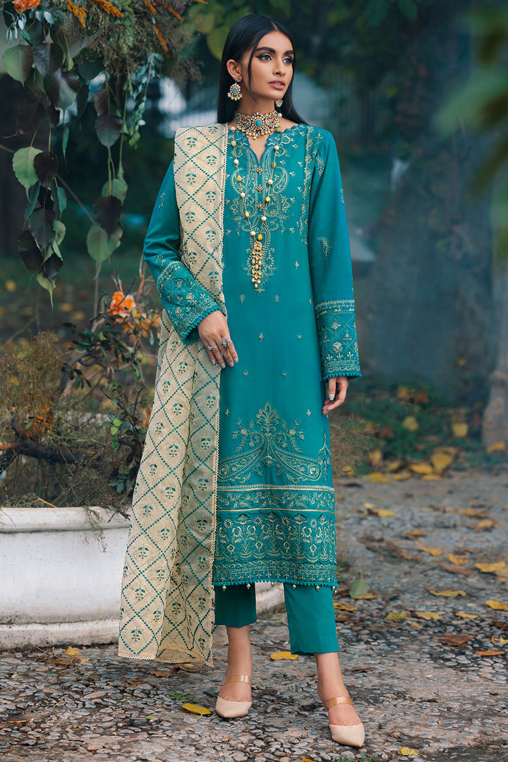 3787-CHARENTAIS EMBROIDERED LINEN STITCHED