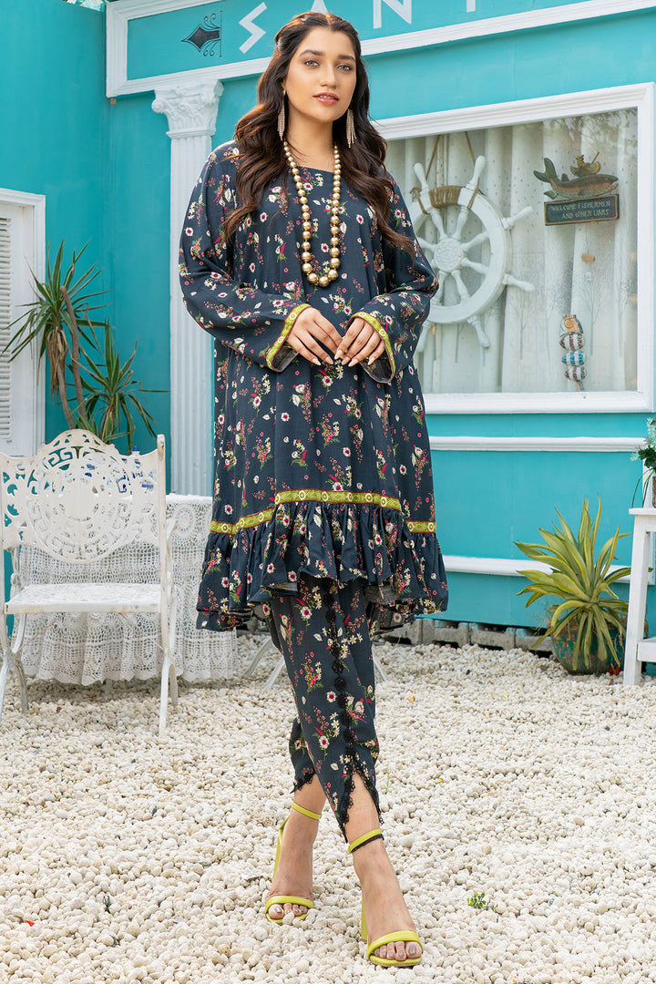 3800-DAHLIA DIGITAL PRINTED STAPLE SLUB FABRIC