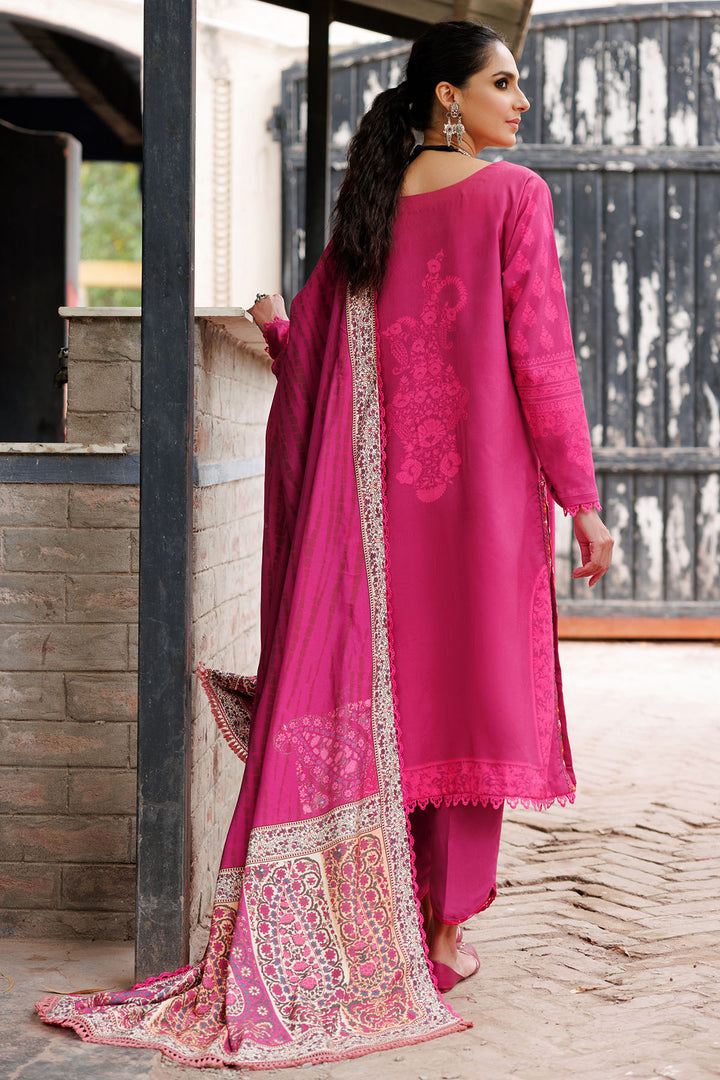 3809-MULBERRY DIGITAL PRINTED LINEN UNSTITCHED