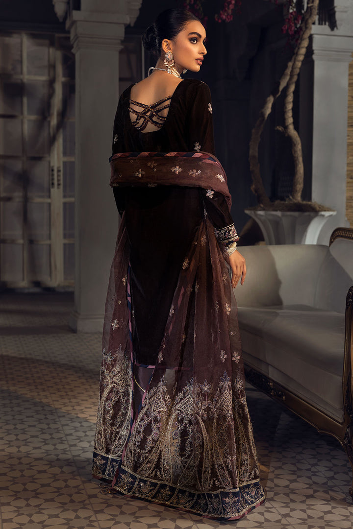 3826-RAYS EMBROIDERED VELVET UNSTITCHED