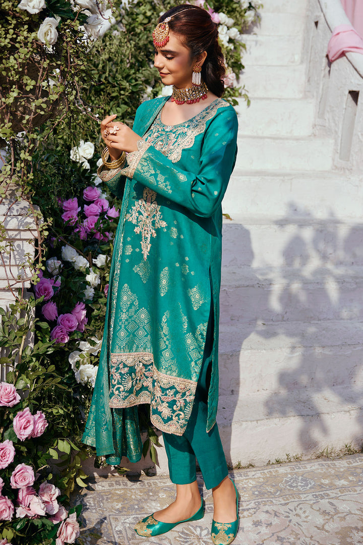 3857-CYRA EMBROIDERED JACQUARD UNSTITCHED
