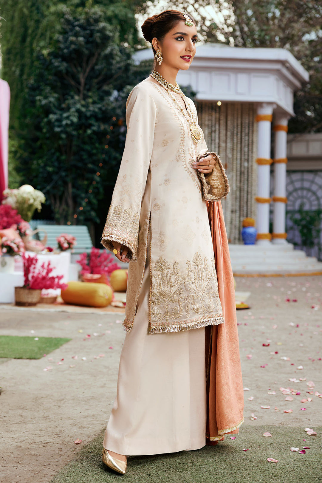 3860-NAZM EMBROIDERED JACQUARD UNSTITCHED