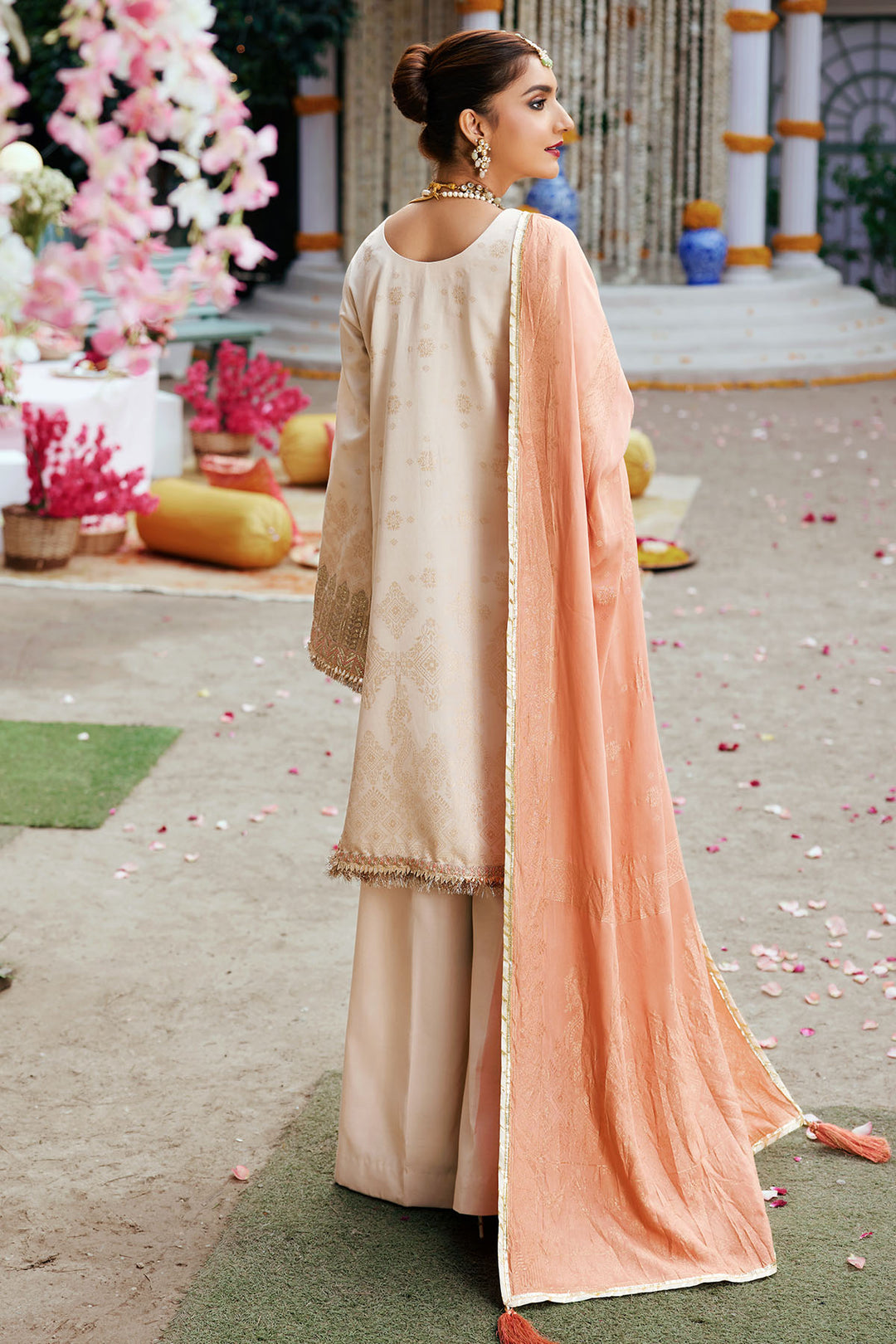 3860-NAZM EMBROIDERED JACQUARD UNSTITCHED