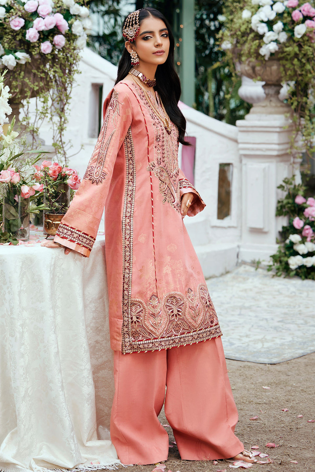 3861-ERAJ EMBROIDERED JACQUARD STITCHED