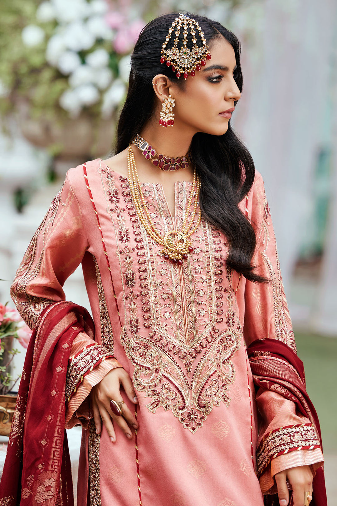 3861-ERAJ EMBROIDERED JACQUARD UNSTITCHED