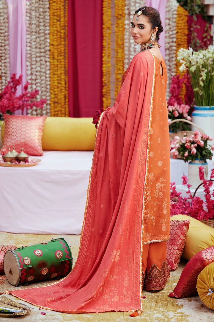 3863-GULAAB EMBROIDERED JACQUARD STITCHED