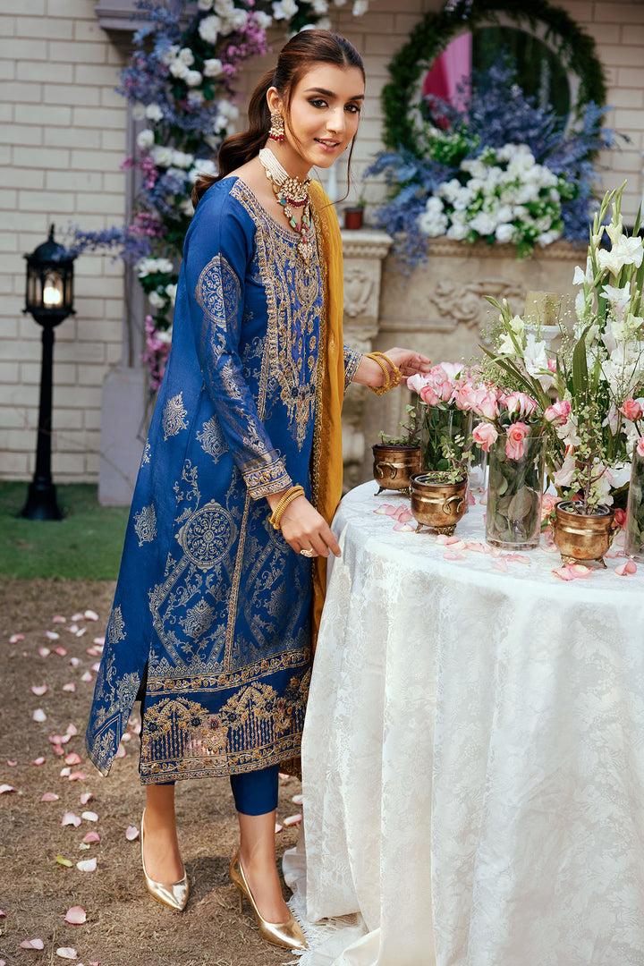 3864-ZEENAT EMBROIDERED JACQUARD UNSTITCHED
