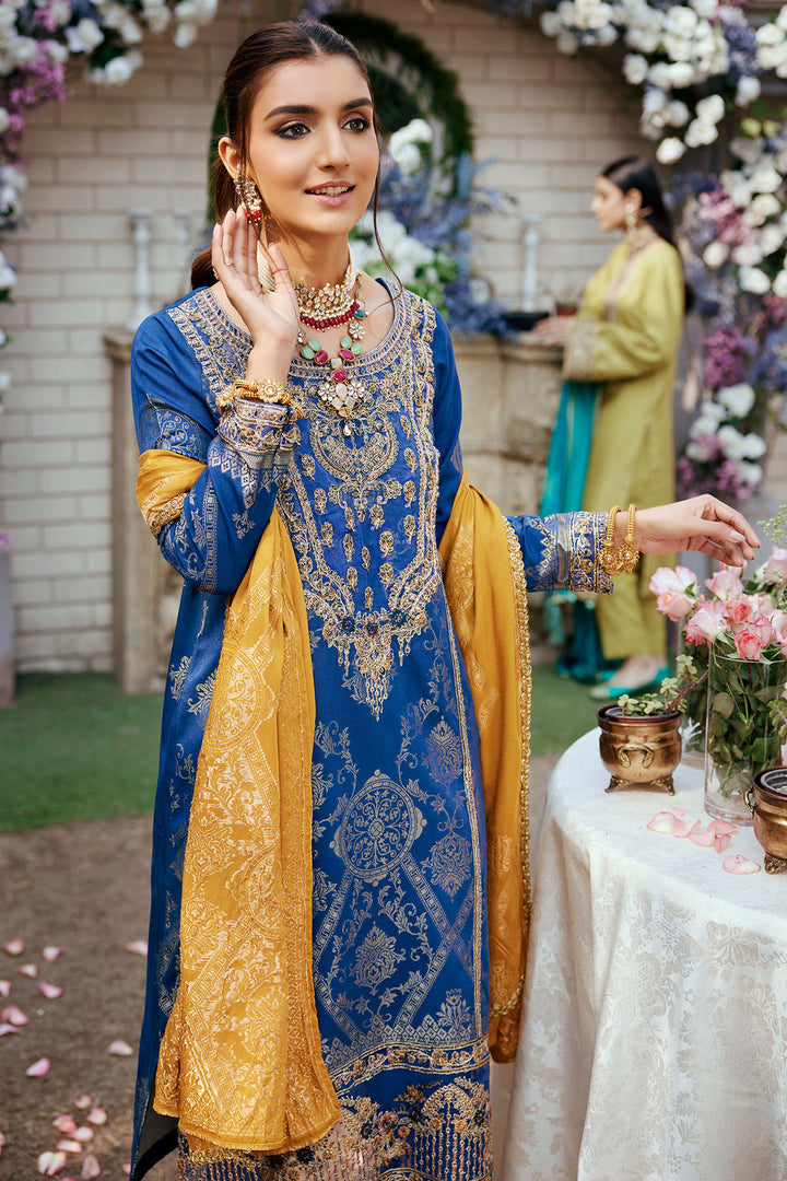 3864-ZEENAT EMBROIDERED JACQUARD UNSTITCHED